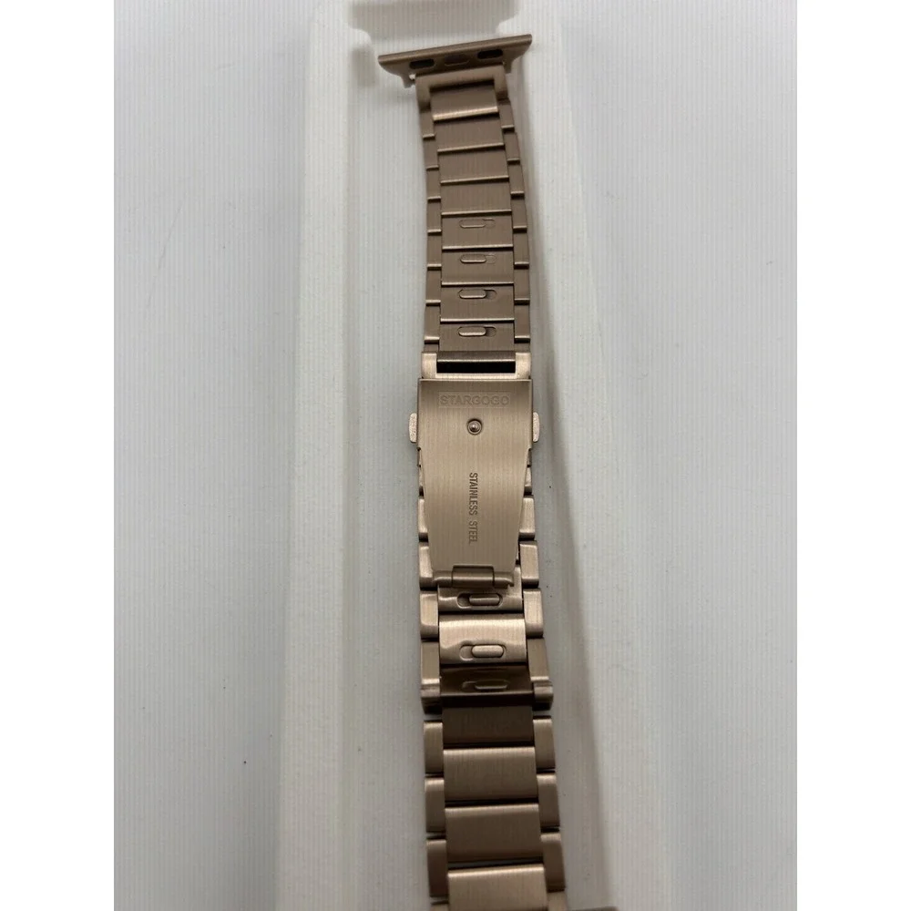 Stargogo No Tools Needed Link Bracelet Metal Band for Apple Watch.